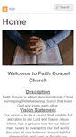 Mobile Screenshot of faithgospelchurch.org