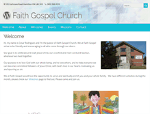 Tablet Screenshot of faithgospelchurch.ca